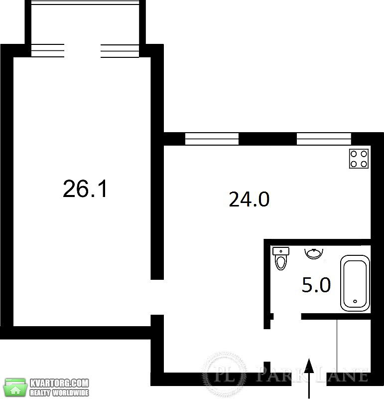 Sell 1-room apartment. Киев, Лютеранская — photo 3