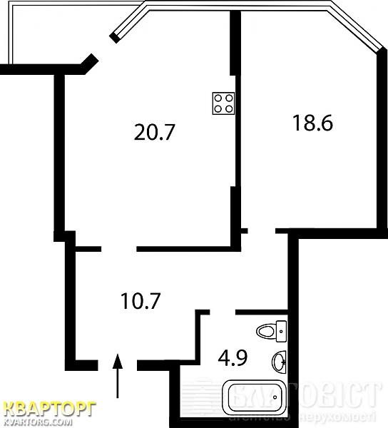 Sell 1-room apartment. Киев,  Верховинная — photo 2