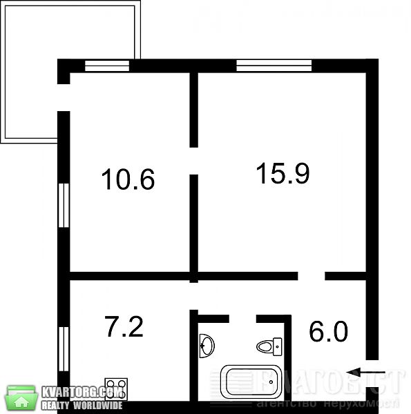 Sell 2-room apartment. Киев, Керченская — photo 10