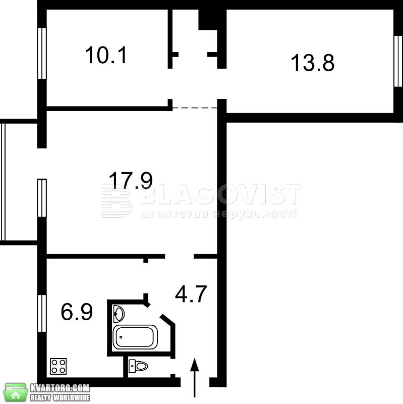 Sell 2-room apartment. Киев,  Бассейная — photo 2