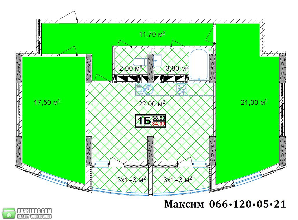 Sell 3-room apartment. Киев, Машиностроительный пер — photo 2