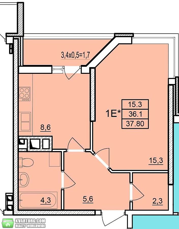 Sell 1-room apartment. Одесса, Тенистая — photo 1