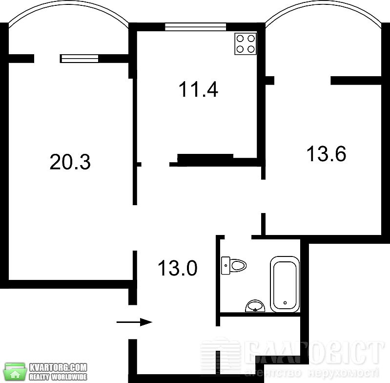 Sell 2-room apartment. Киев,  Майорова — photo 5