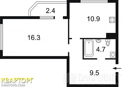 Sell 1-room apartment. Киев, Бажана — photo 6