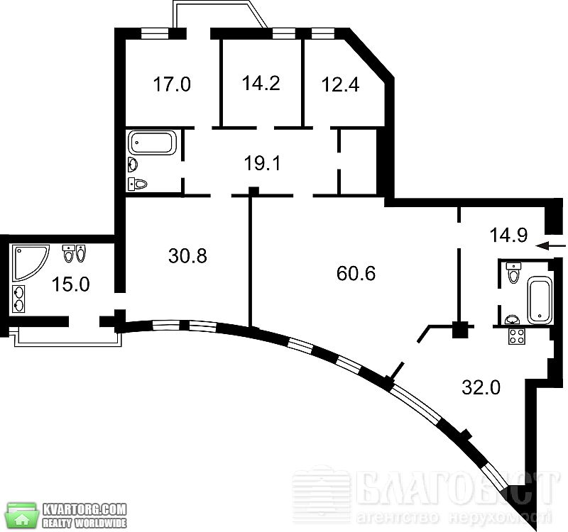 Sell 5-room apartment. Киев,  Толстого — photo 4