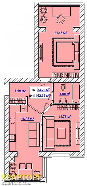Sell 2-room apartment. Киев, Большая Окржная — photo 10
