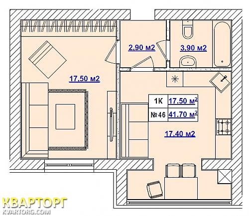 Sell 1-room apartment. Киев, Большая Окружная — photo 9