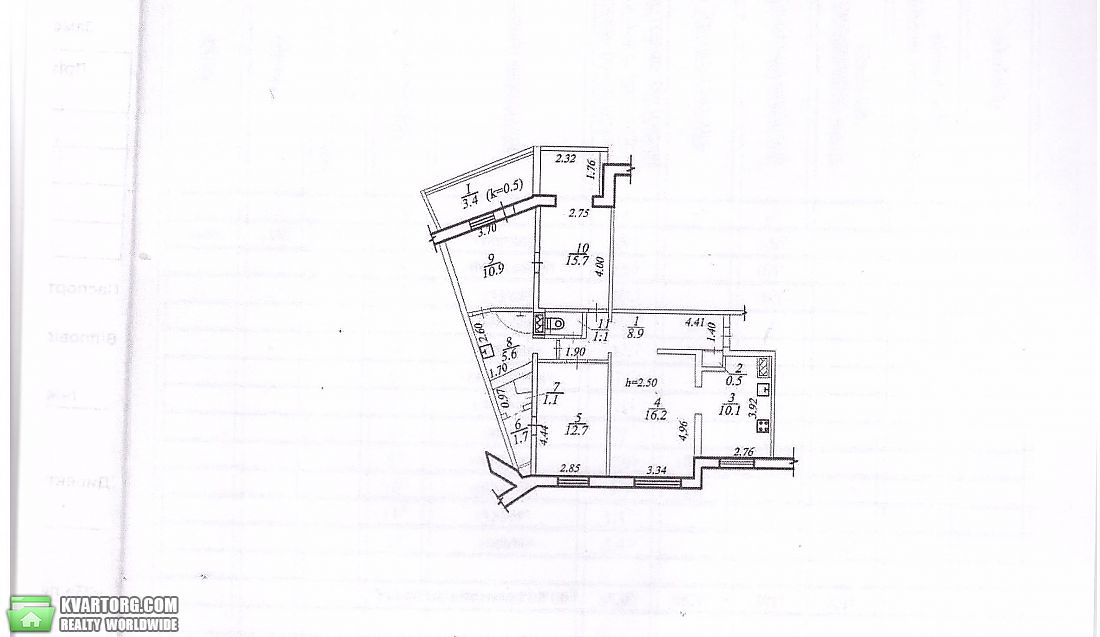 Sell 4-room apartment. Днепропетровск, Набережная Победы — photo 9