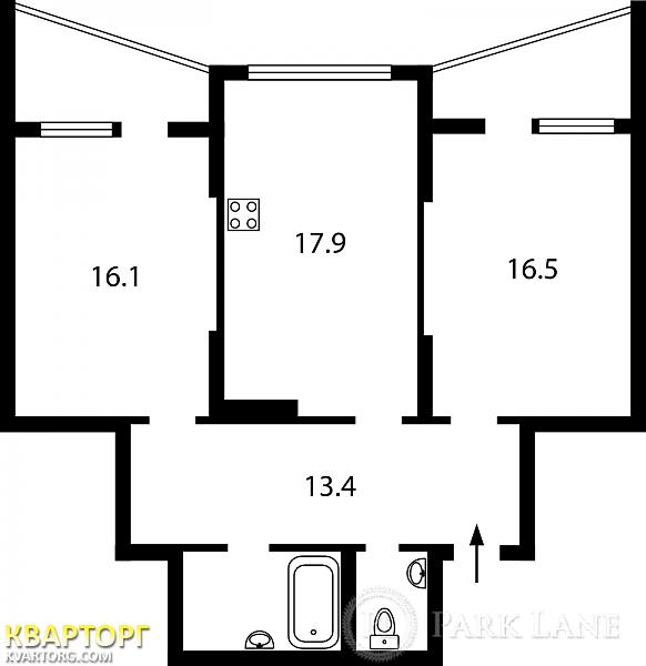 Sell 2-room apartment. Киев,  Ахматовой — photo 2