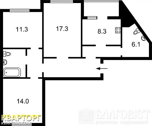 Sell 3-room apartment. Киев,  Милославская — photo 2
