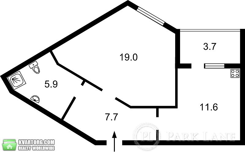 Sell 1-room apartment. Киев,  Завальная — photo 2
