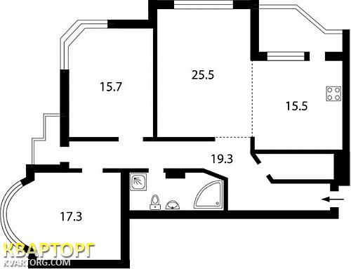 Sell 3-room apartment. Киев,  Бажана — photo 8