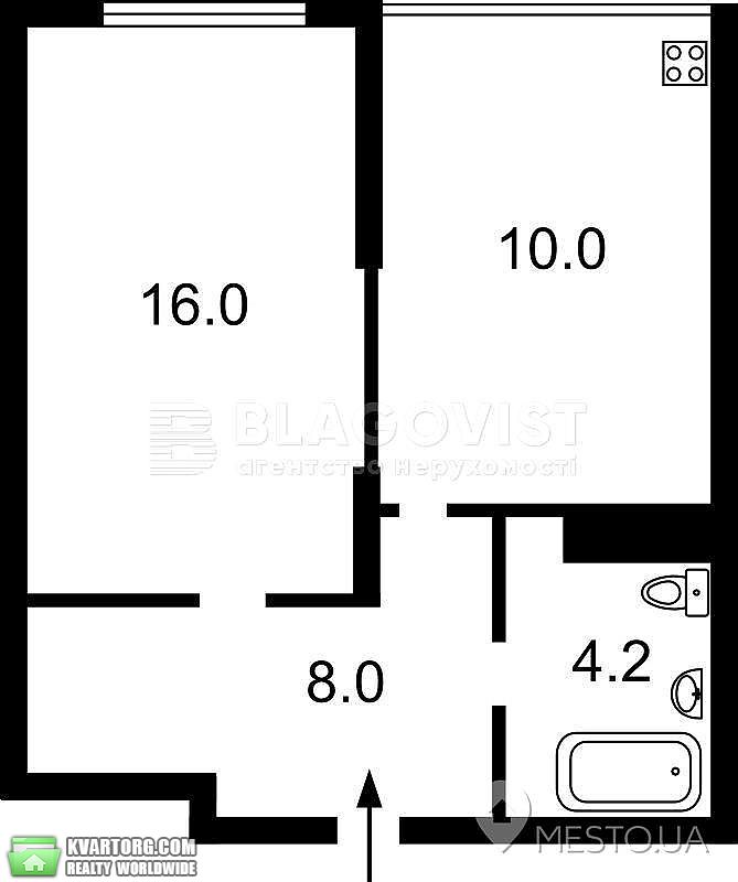 Sell 1-room apartment. Киев,  Крушельницкой — photo 6