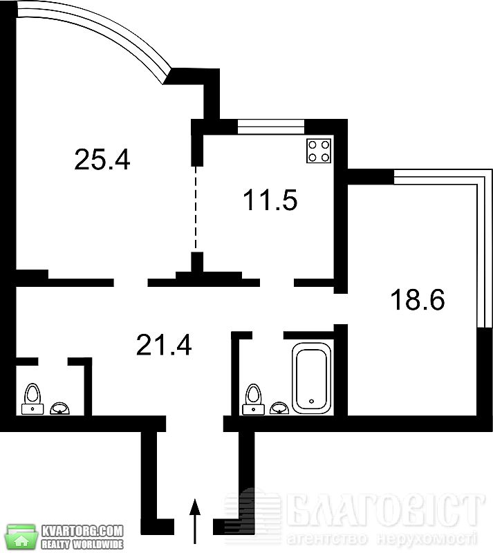 Sell 2-room apartment. Киев,  Победы пр — photo 2