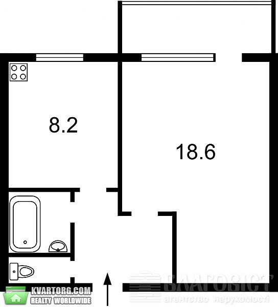 Sell 1-room apartment. Киев, Фучика — photo 8