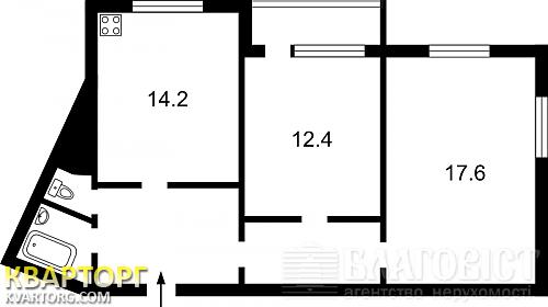 Sell 2-room apartment. Киев, Е. Чавдар — photo 2