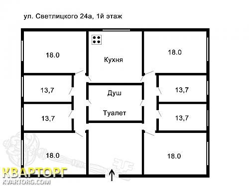 Sell multi-room apartment. Киев,  Светлицкого — photo 4