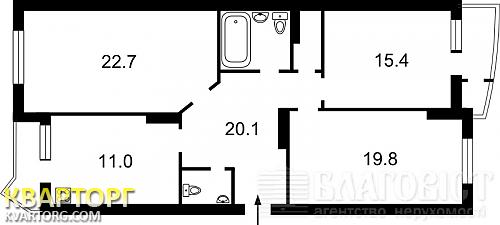 Sell 3-room apartment. Киев, Ахматовой — photo 2