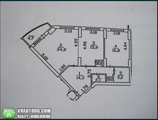 Rent out 2-room apartment. Киев, Ул. Гришка 9 — photo 10
