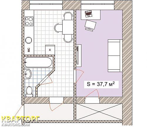 Sell 1-room apartment. Днепропетровск, Героев Сталинграда — photo 1