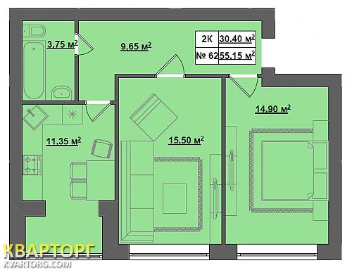 Sell 2-room apartment. Киев, Мира — photo 3