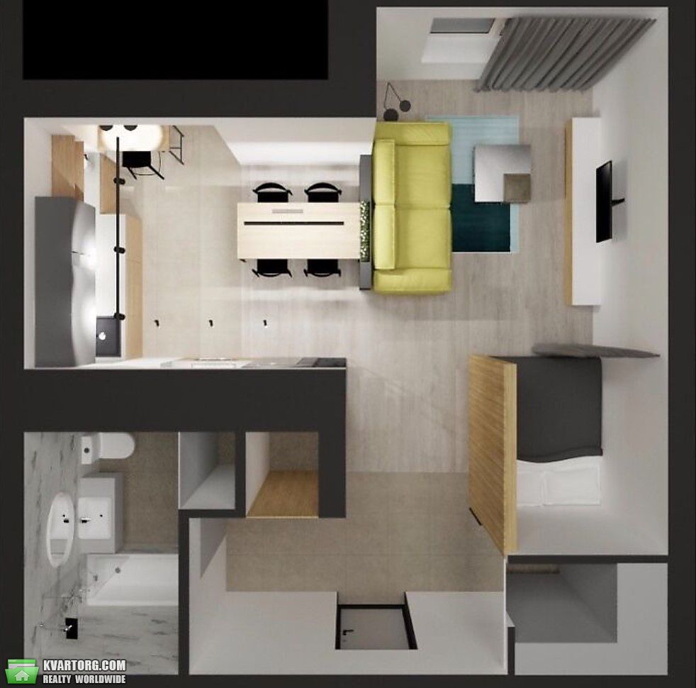 Sell 1-room apartment. Киев,  Харьковское шоссе — photo 7
