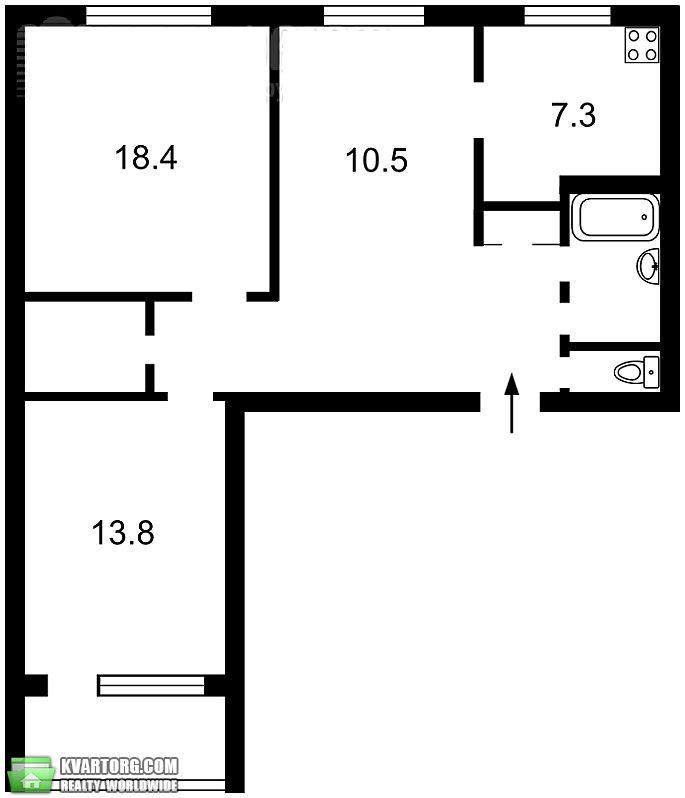 Sell 3-room apartment. Киев,  Кольцевая — photo 10
