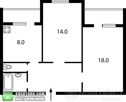 Sell 2-room apartment. Киев, Довженко — photo 8