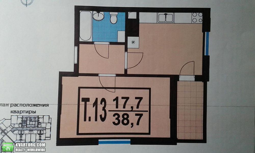 Sell 1-room apartment. Киев, Олевской — photo 3