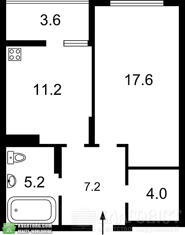 Sell 1-room apartment. Киев,  Пчелки — photo 3
