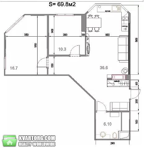 Rent out 2-room apartment. Киев,  Пчелки — photo 7