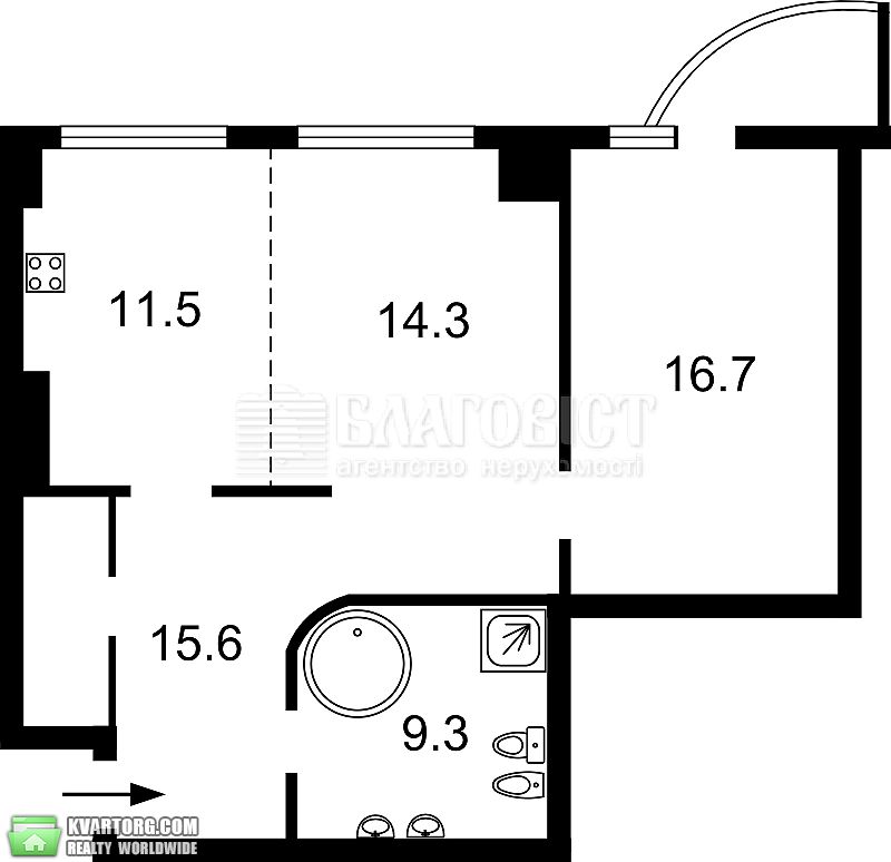 Sell 2-room apartment. Киев,  Оболонская наб — photo 4
