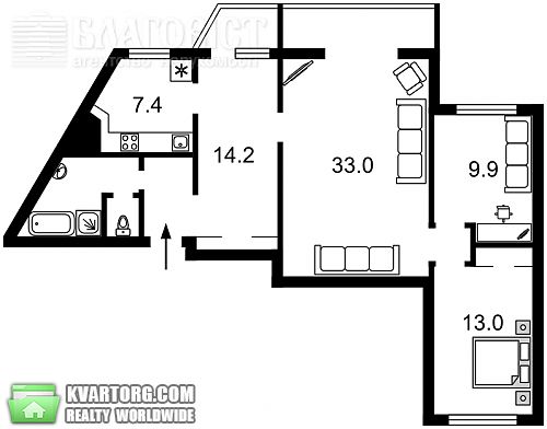 Sell 3-room apartment. Киев, Тимошенко — photo 2
