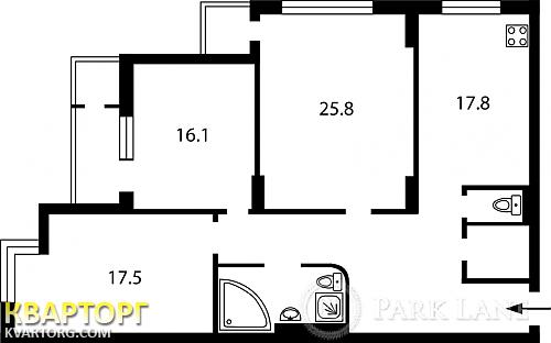 Sell 3-room apartment. Киев,  Днепровская наб — photo 2