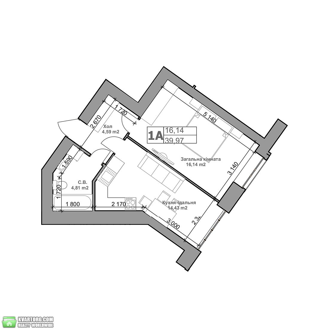 Sell 1-room apartment. Киев, Покровская — photo 8