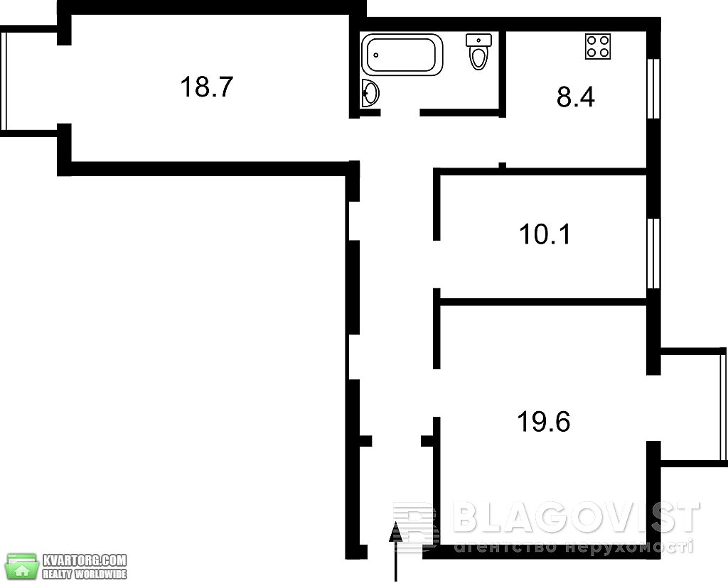 Sell 3-room apartment. Киев, Грушевского — photo 3