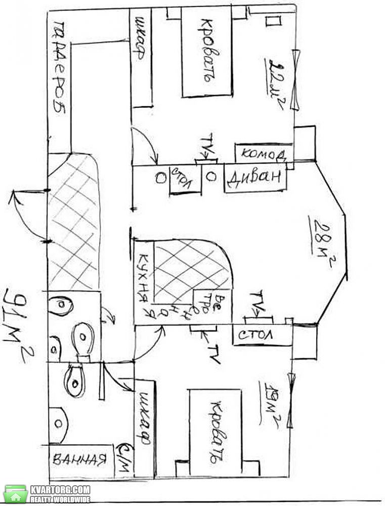 Rent out 3-room apartment. Киев,  Сечевых Стрельцов — photo 7