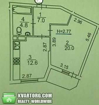 Sell 1-room apartment. Киев,  Ломоносова — photo 2
