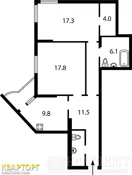 Sell 2-room apartment. Киев,  Руданського Степана, — photo 2