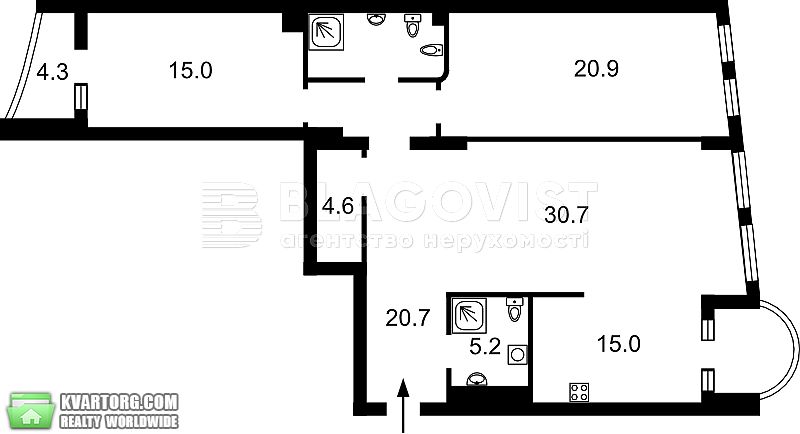Sell 3-room apartment. Киев,  Щорса — photo 1