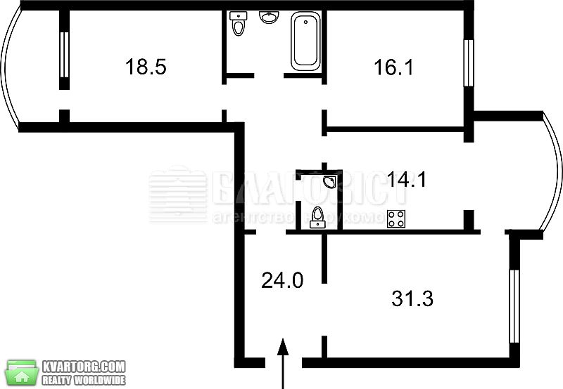 Sell 3-room apartment. Киев,  Героев Сталинграда пр — photo 2
