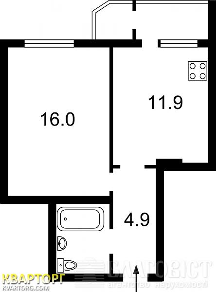 Sell 1-room apartment. Киев,  Ахматовой.А — photo 4