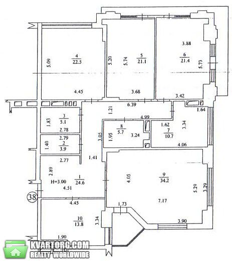 Rent out 4-room apartment. Киев, Назаровская — photo 9