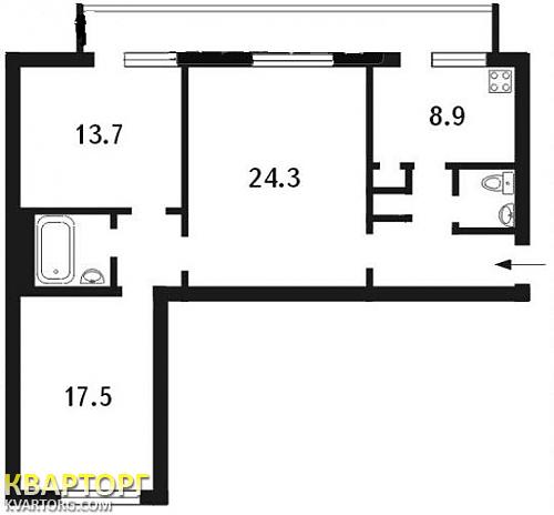 Sell 3-room apartment. Киев,  Шелковичная — photo 2