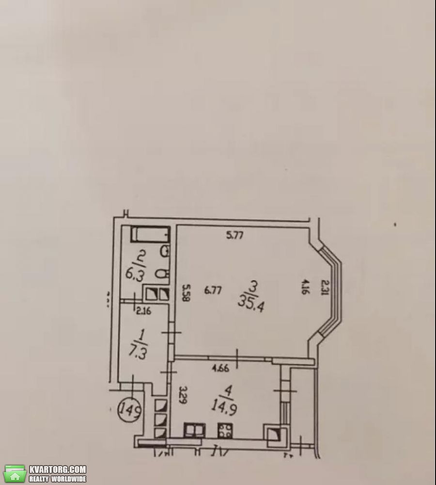 Rent out 1-room apartment. Киев,  Щорса — photo 10