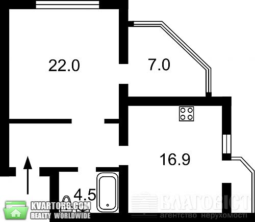 Sell 1-room apartment. Киев, Ломоносова — photo 9