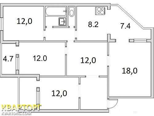 Sell 4-room apartment. Киев, Ревуцького — photo 7