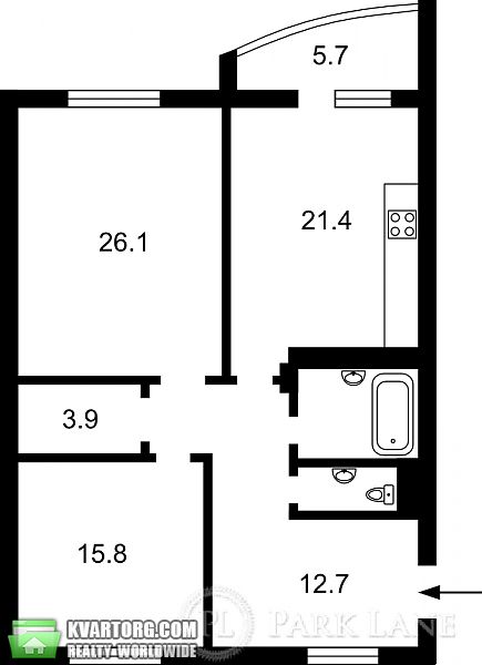 Sell 2-room apartment. Киев, Кольцова бул — photo 2