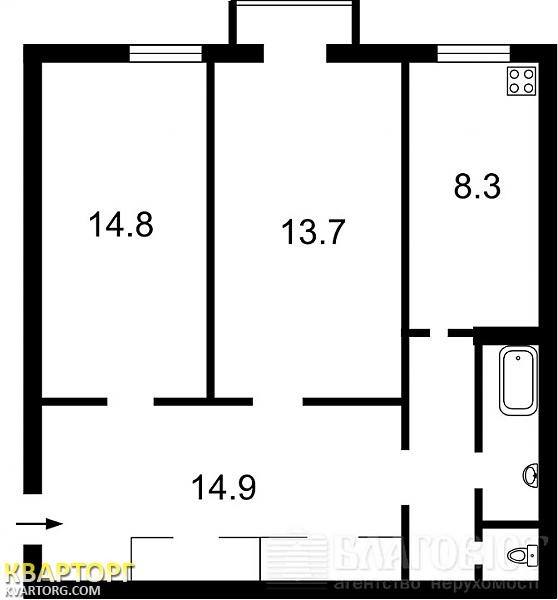 Sell 2-room apartment. Киев, Андрющенко — photo 2