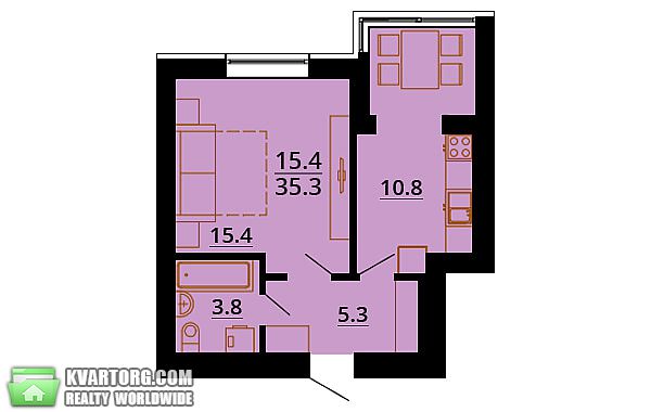 Sell 1-room apartment. Киев, Небесної сотні — photo 1